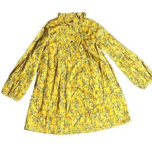 Janie and jack girls long sleeves floral puff sleeve prairie dress new 7